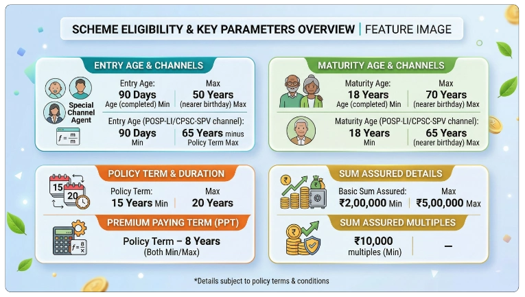 Eligibility Criteria for LIC Jeevan Azad Plan 868