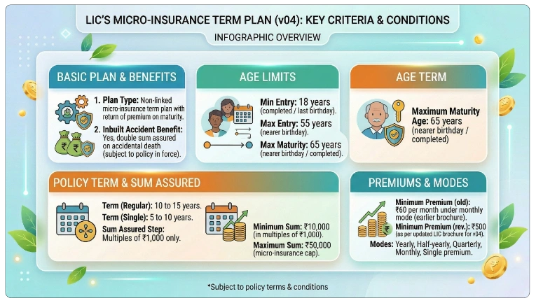 Eligibility Criteria for LIC New Jeevan Mangal Plan