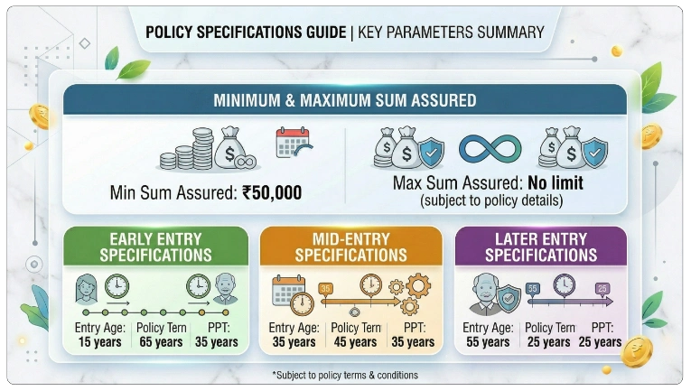 Eligibility Criteria for LIC Whole Life Policy Plan 02