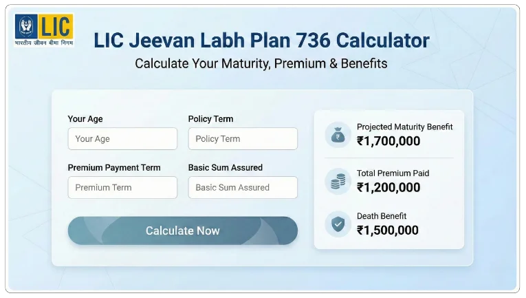 LIC Jeevan Labh Plan 736 Calculator
