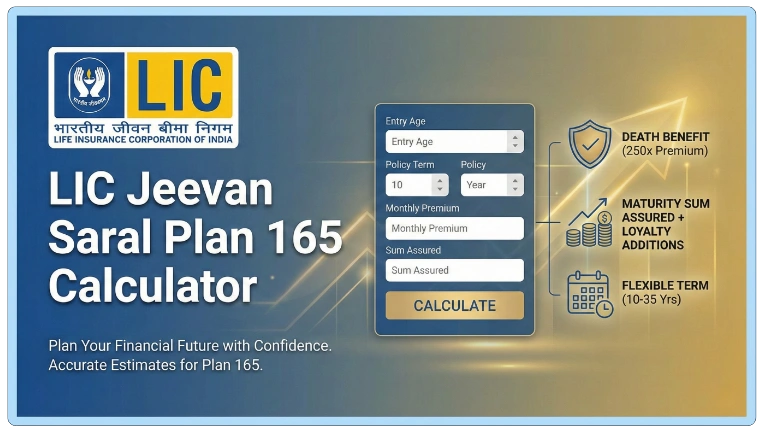 LIC Jeevan Saral Plan 165 Calculator