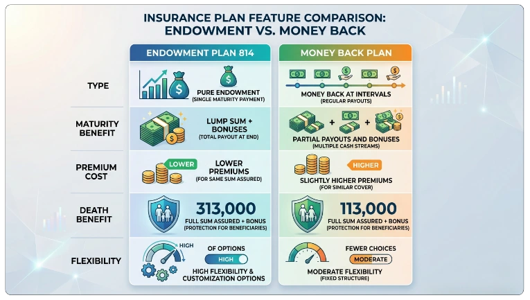 Unique Benefits of LIC New Endowment Plan 814 Over Other Plans
