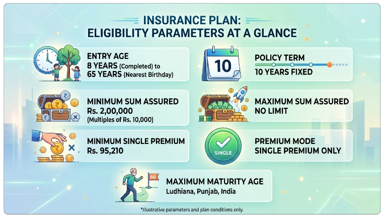 Eligibility Criteria for LIC Jeevan Vaibhav Plan 809