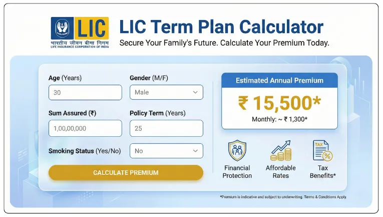 LIC Term Plan Calculator